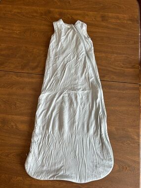 Sleeveless Light Gray Zippered Baby Sleep Sack 1.0 TOG